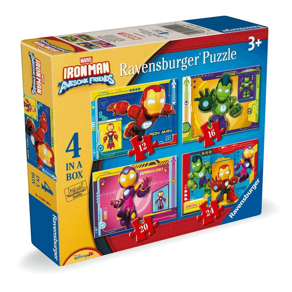 Puzzle 4 in a Box Iron Man Ravensburger Puzzle para niños y adultos