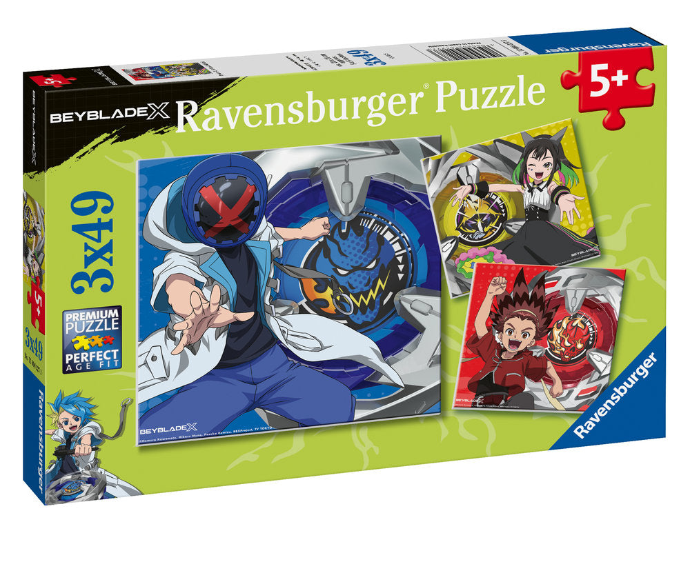Puzzle 3x49 Piezas Beyblade Ravensburger Puzzle