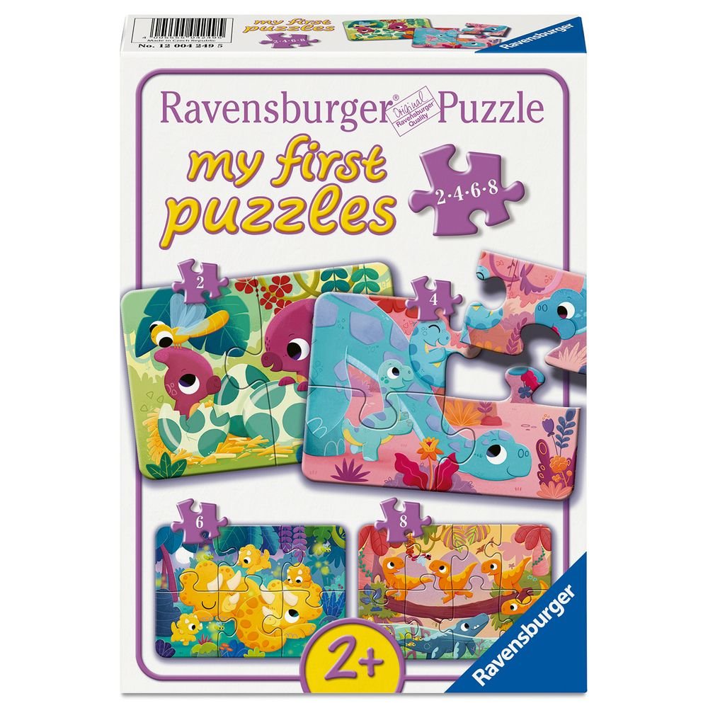 Puzzle Amigos Dinosaurios 2-3-4-5 piezas Ravensburger Puzzles