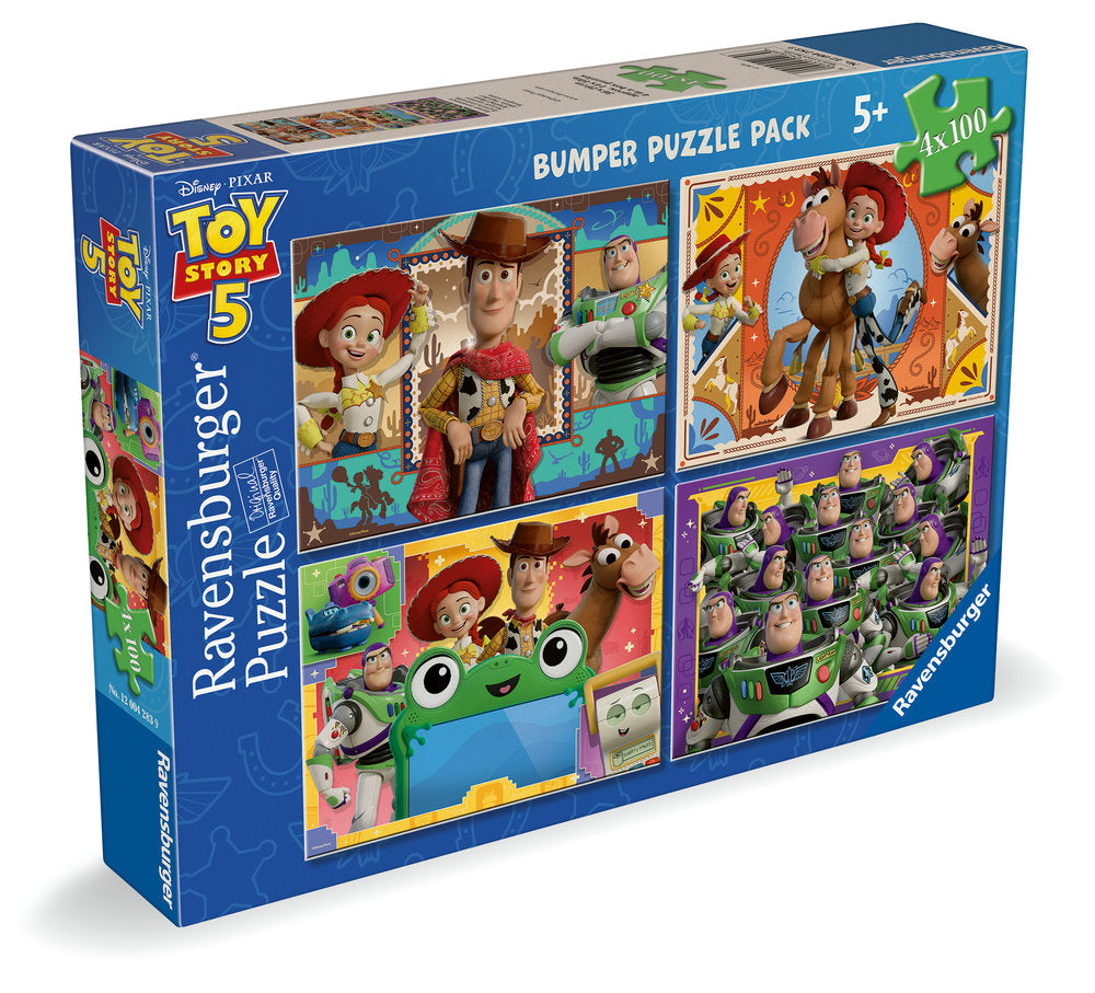 Puzzle Toy Story 5: 4 x 100 piezas Ravensburger