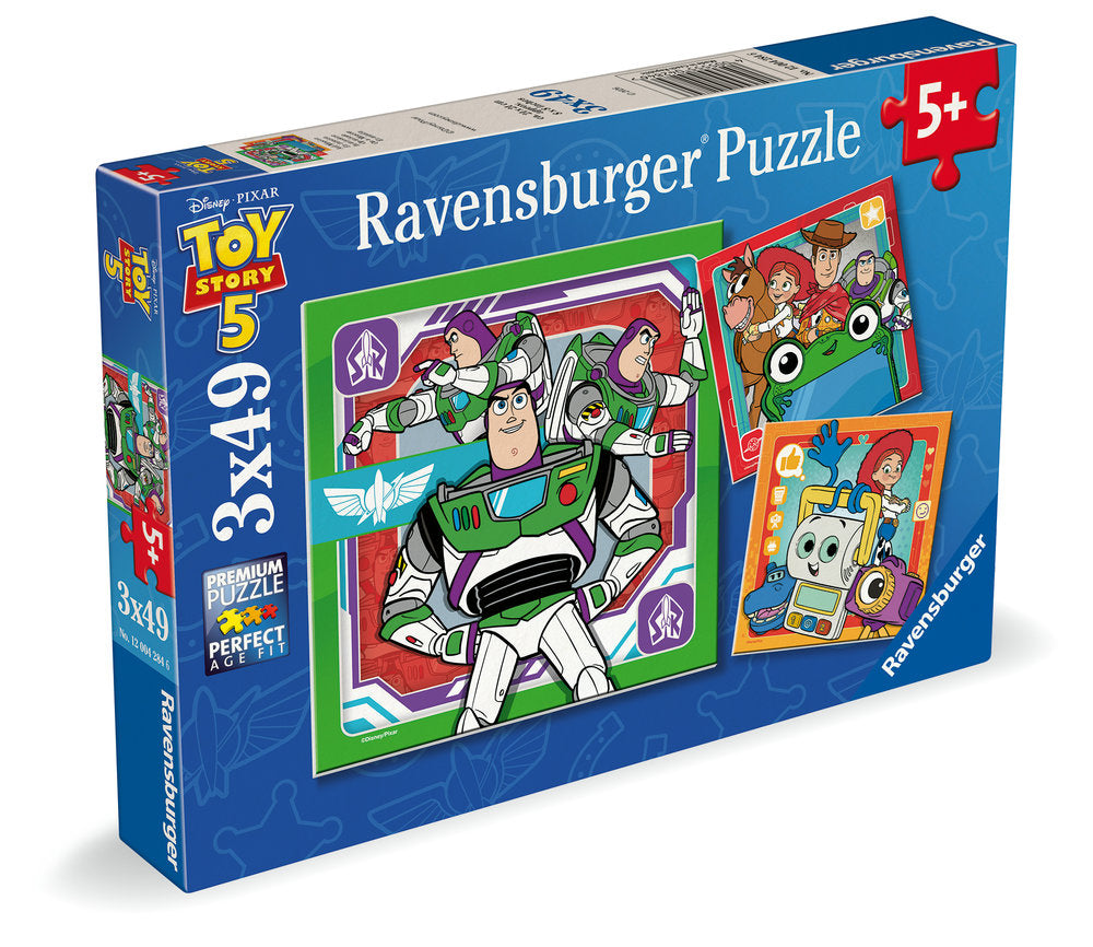 Puzzle Toy Story 5: 3 x 49 piezas Ravensburger