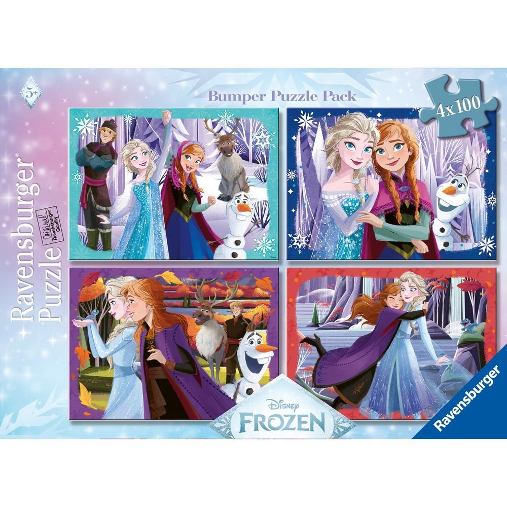 Puzzle 4 x 100 Piezas Frozen Ravensburger Puzzle