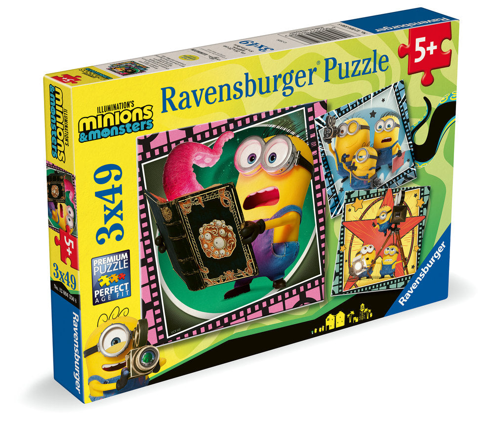 Puzzle Minions 3: 3 x 49 piezas Ravensburger