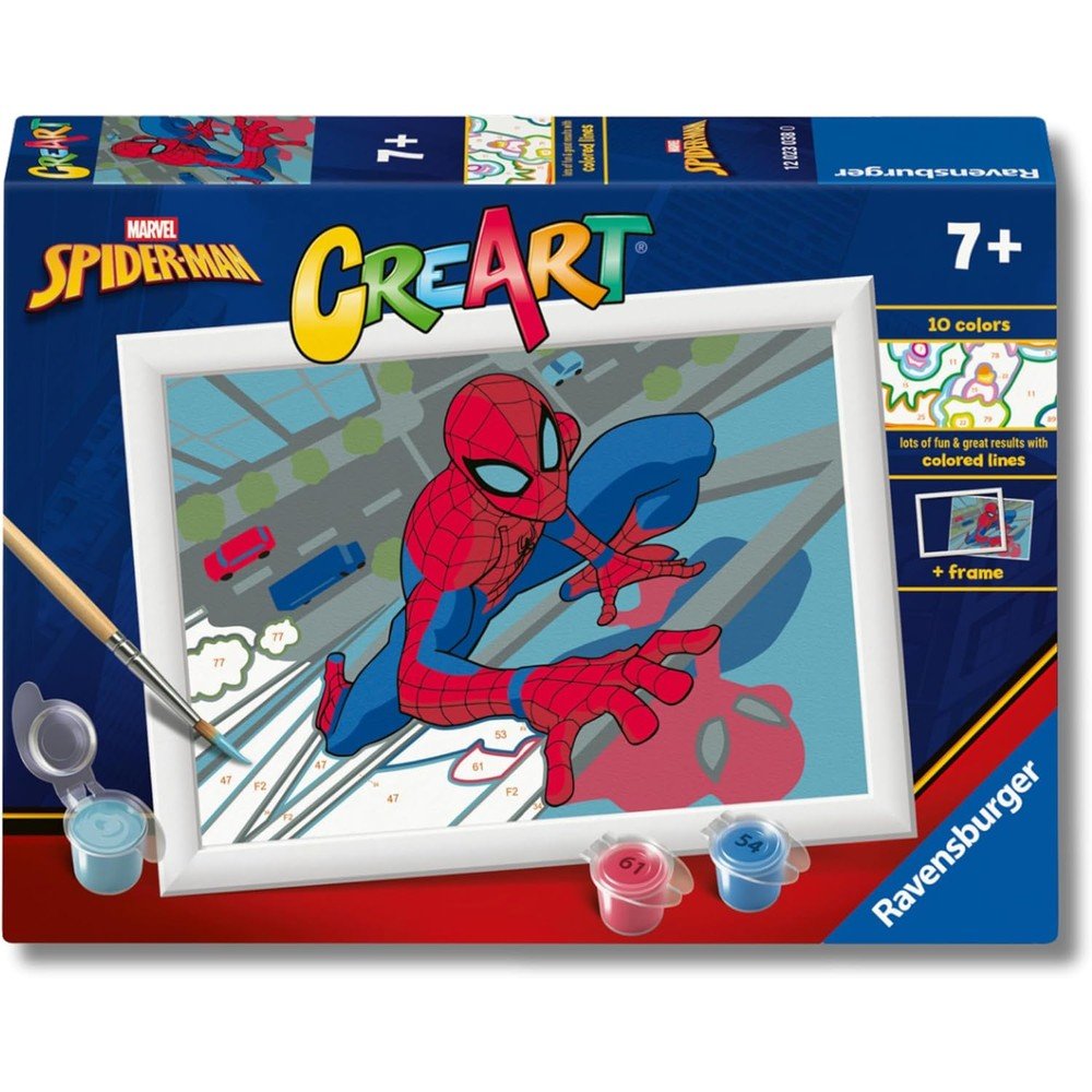 Pintar por Numeros Spider-Man Creart Serie E Ravensburger