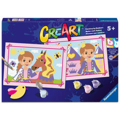 PINTAR POR NUMEROS CREART SERIE JUNIOR PRINCESA AVENTURERA | RAVENSBURGER GAMES | 1 UNIDAD | 4005555230533