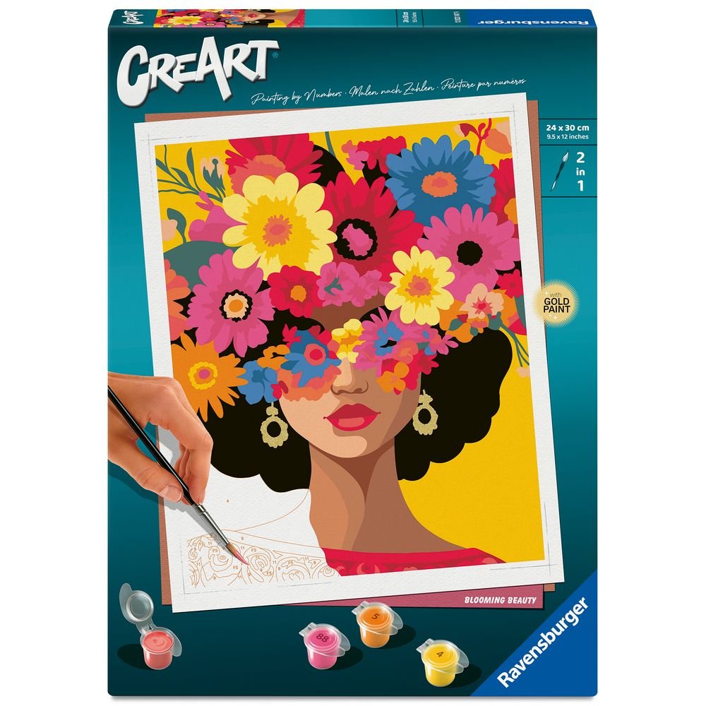 Pintar por Números Creart Serie Trend C Floral Diva Ravensburger
