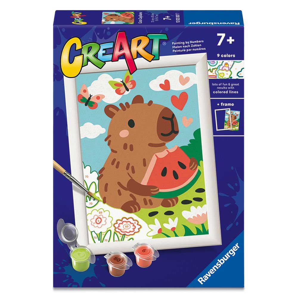 Pintar por Números Creart Serie E Capibara Gloton Ravensburger GAMES