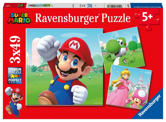 PUZZLE SUPER MARIO 3 PUZZLES 49 PZ | RAVENSBURGER PUZZLES | 1 UNIDAD | 4005556051861