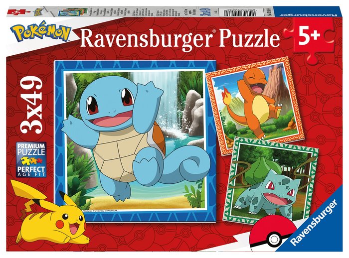 PUZZLE 3X49 POKEMON | RAVENSBURGER PUZZLES | 1 UNIDAD | 4005556055869