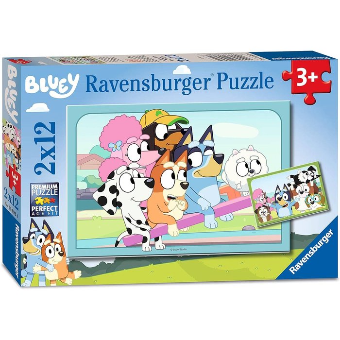 PUZZLE 2X12PZ BLUEY | RAVENSBURGER PUZZLES | 1 UNIDAD | 4005556056934