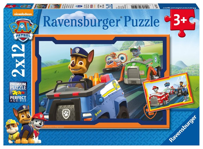 PUZZLE 2X12 PATRULLA CANINA B | RAVENSBURGER PUZZLES | 1 UNIDAD | 4005556075911