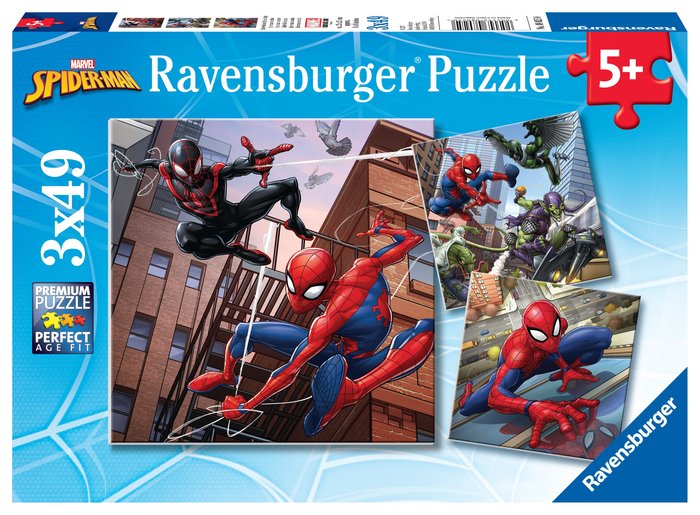 PUZZLE 3X49 PZ SPIDERMAN | RAVENSBURGER PUZZLES | 1 UNIDAD | 4005556080250