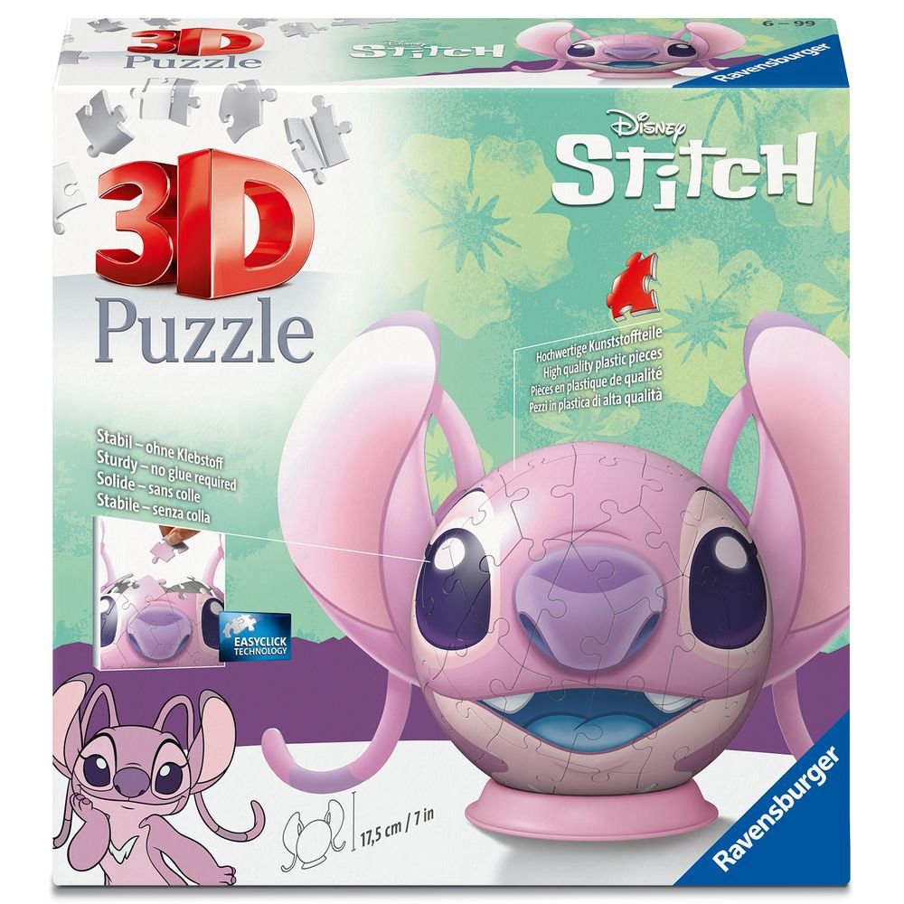 PUZZLE 3D ANGEL - CON OREJAS | RAVENSBURGER PUZZLES | 1 UNIDAD | 4005556116393