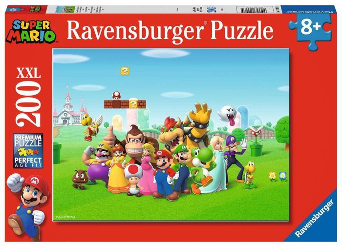 PUZZLE 200 PZ, XXL SUPER MARIO | RAVENSBURGER PUZZLES | 1 UNIDAD | 4005556129935