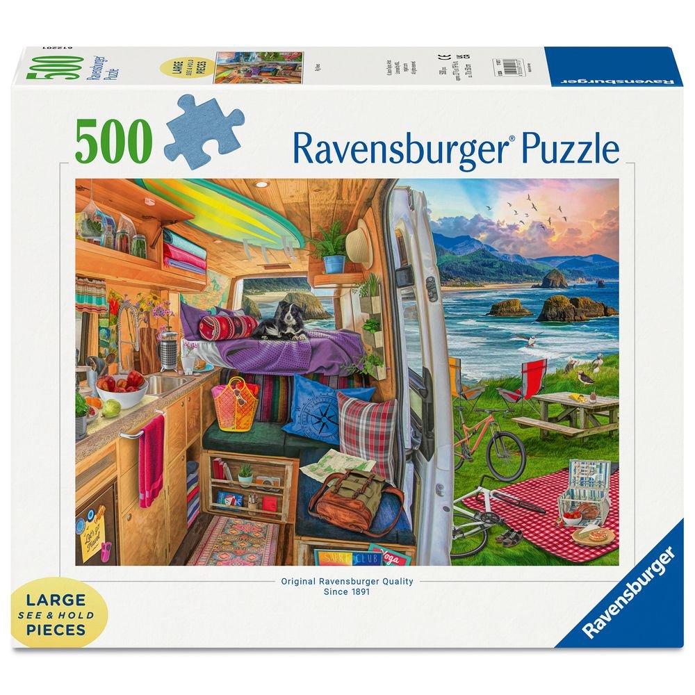 Puzzle 500 Piezas Perspectiva Desde el Camper Large Ravensburger