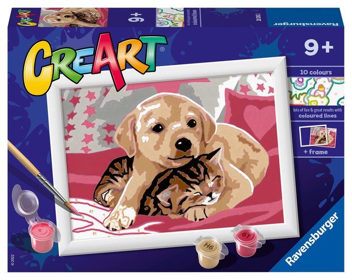 PINTAR POR NUMEROS CREART SERIE E SOBRE LA MANTA | RAVENSBURGER GAMES | 1 UNIDAD | 4005556202102