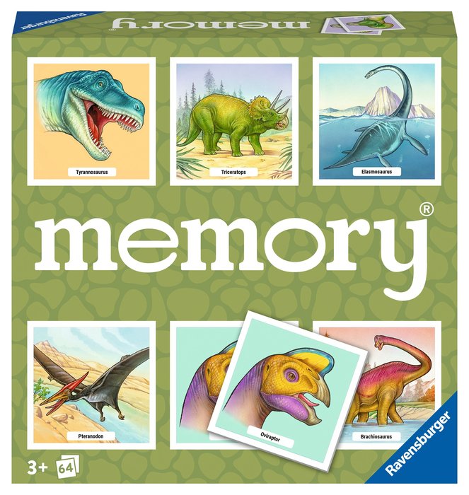 Memory Dinosaurios Ravensburger Juegos educativas para niños