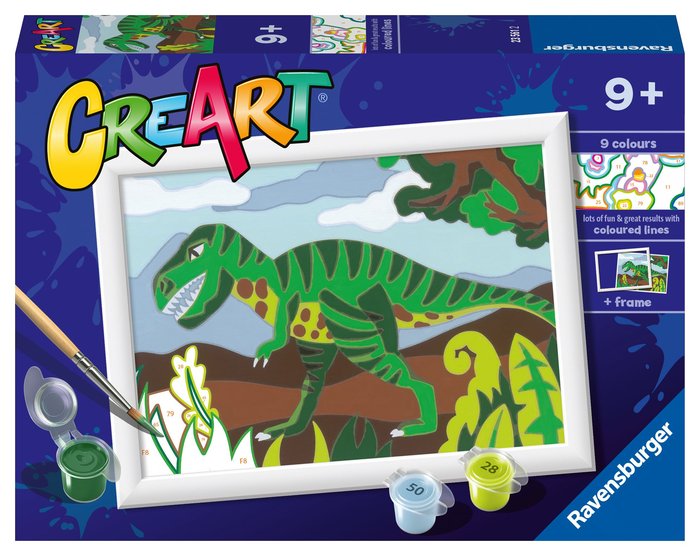 PINTAR CON NUMEROS CREART SERIE E CLASSIC - DINOSAURIO | RAVENSBURGER GAMES | 1 UNIDAD | 4005556235612