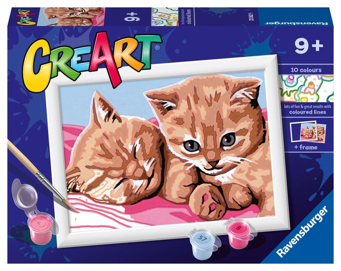 PINTAR CON NUMEROS CREART SERIE E CLASSIC - GATITOS AMIGOS | RAVENSBURGER GAMES | 1 UNIDAD | 4005556235629