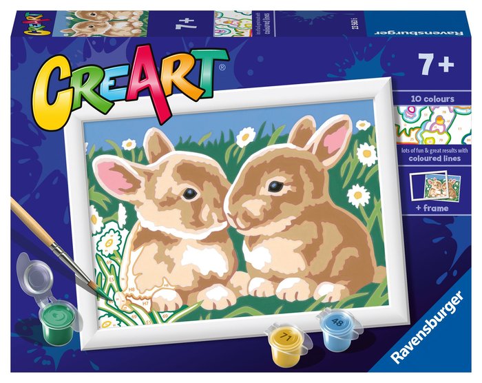 PINTAR CON NUMEROS CREART SERIE E CLASSIC BONITOS CONEJITOS | RAVENSBURGER GAMES | 1 UNIDAD | 4005556235636