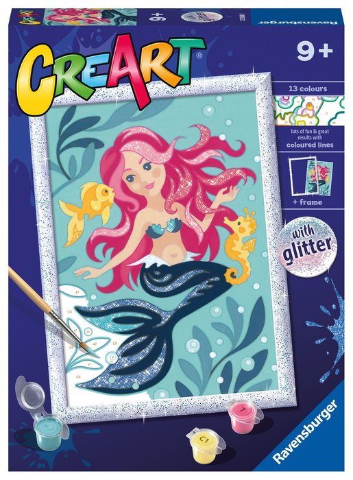PINTAR CON NUMEROS CREART SERIE D CLASSIC - SIRENITA | RAVENSBURGER GAMES | 1 UNIDAD | 4005556235681
