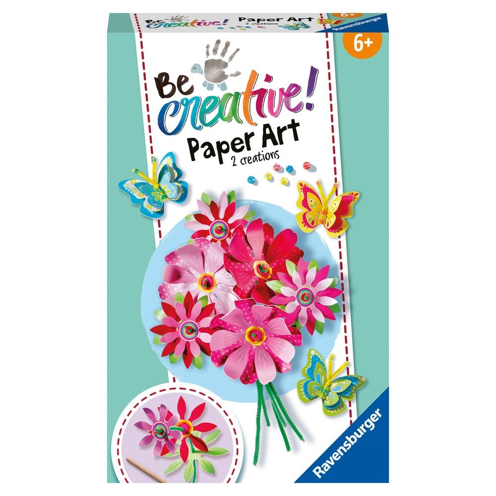 Juego Be Creative Mini Arte en Papel Flores y Mariposas Ravensburger Imagen principal del producto