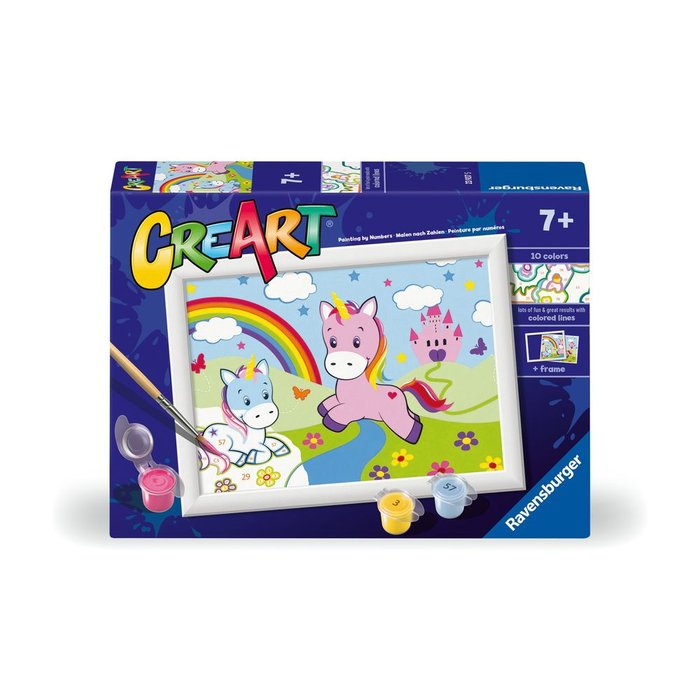Juego Pintar por Números Creart Serie E Unicornios Arco Iris Ravensburger Imagen principal del producto