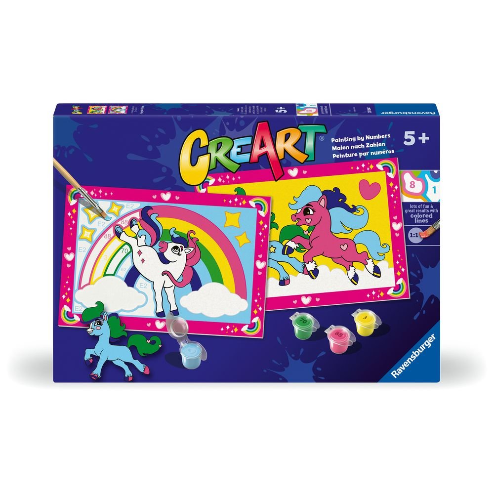 JUEGO CREART SERIE JUNIOR 2 X PONYS MAGICOS | RAVENSBURGER GAMES | 1 UNIDAD | 4005556239641 Imagen principal del producto