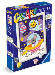 PINTAR POR NUMEROS CREART SERIE E ANIMALES EN EL ESPACIO | RAVENSBURGER GAMES | 1 UNIDAD | 4005556239726
