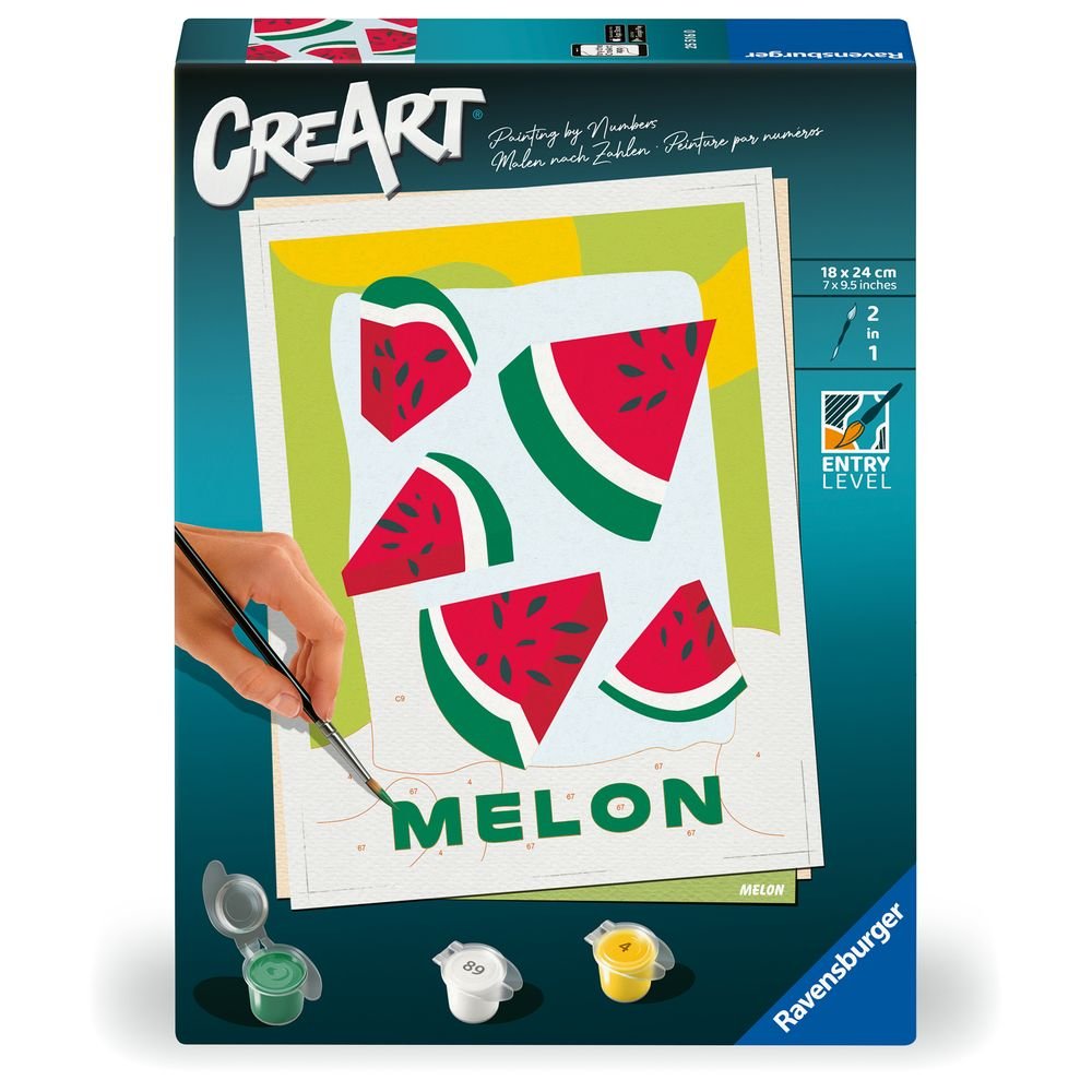 PINTAR POR NUMEROS CREART ADULTOS SERIE D MELON POSTER | RAVENSBURGER GAMES | 1 UNIDAD | 4005556255160