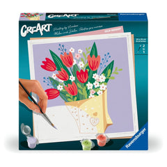 PINTAR POR NUMEROS CREART ADULTOS SERIE SQUARE TULIPANES | RAVENSBURGER GAMES | 1 UNIDAD | 4005556255184
