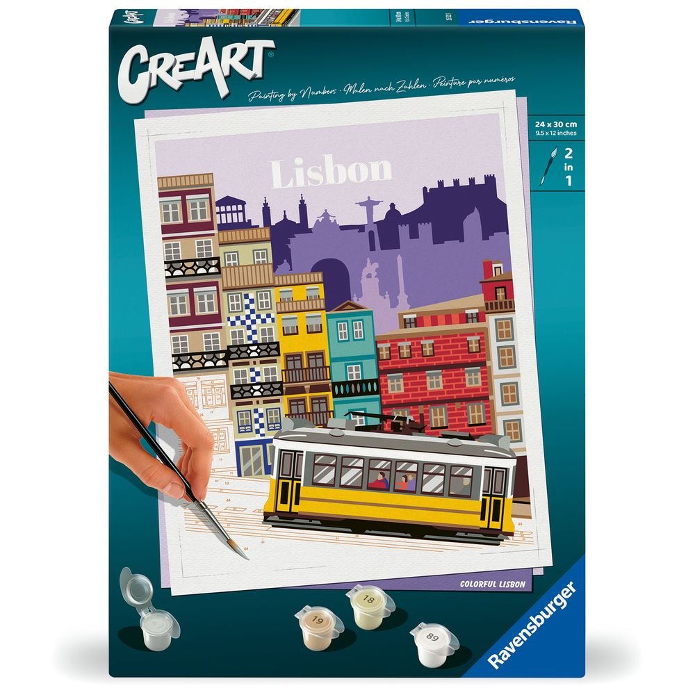 PINTAR POR NUMEROS CREART ADULTOS SERIE C LISBOA | RAVENSBURGER GAMES | 1 UNIDAD | 4005556255221 Imagen principal del producto