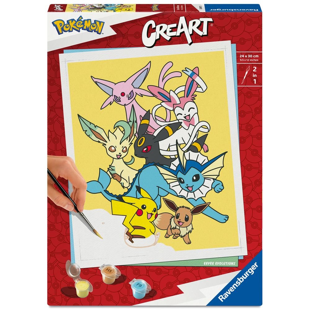 PINTAR POR NUMEROS CREART ADULTI SERIE TREND C POKEMON | RAVENSBURGER GAMES | 1 UNIDAD | 4005556258970