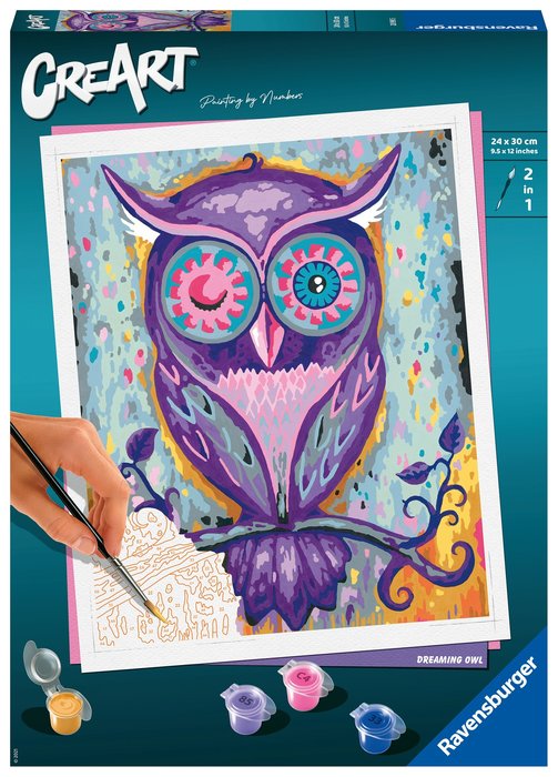 CREART ADULTO PINTAR CON NUMEROS EL SUEÑO DEL BUHO | RAVENSBURGER GAMES | 1 UNIDAD | 4005556289905