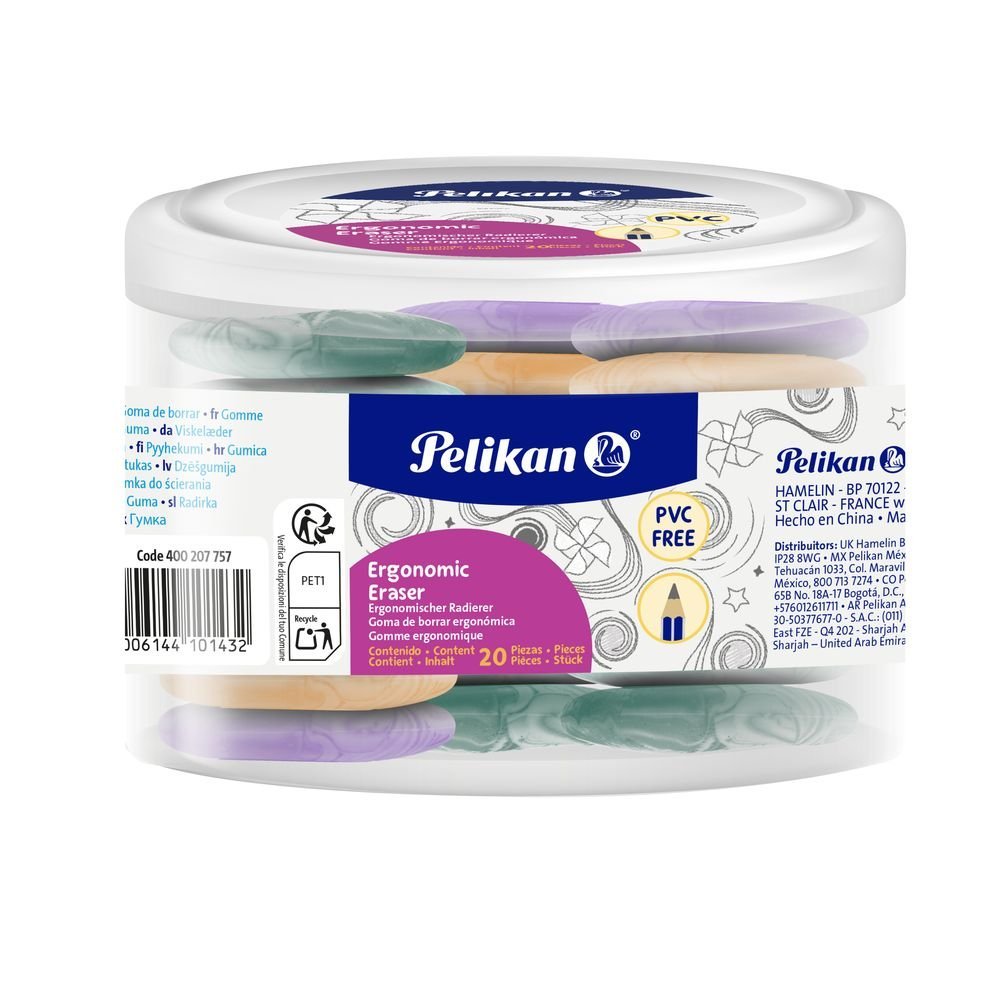 Expositor 20 Goma Pelikan Ergonomicas Eraser surtidas Imagen principal del producto