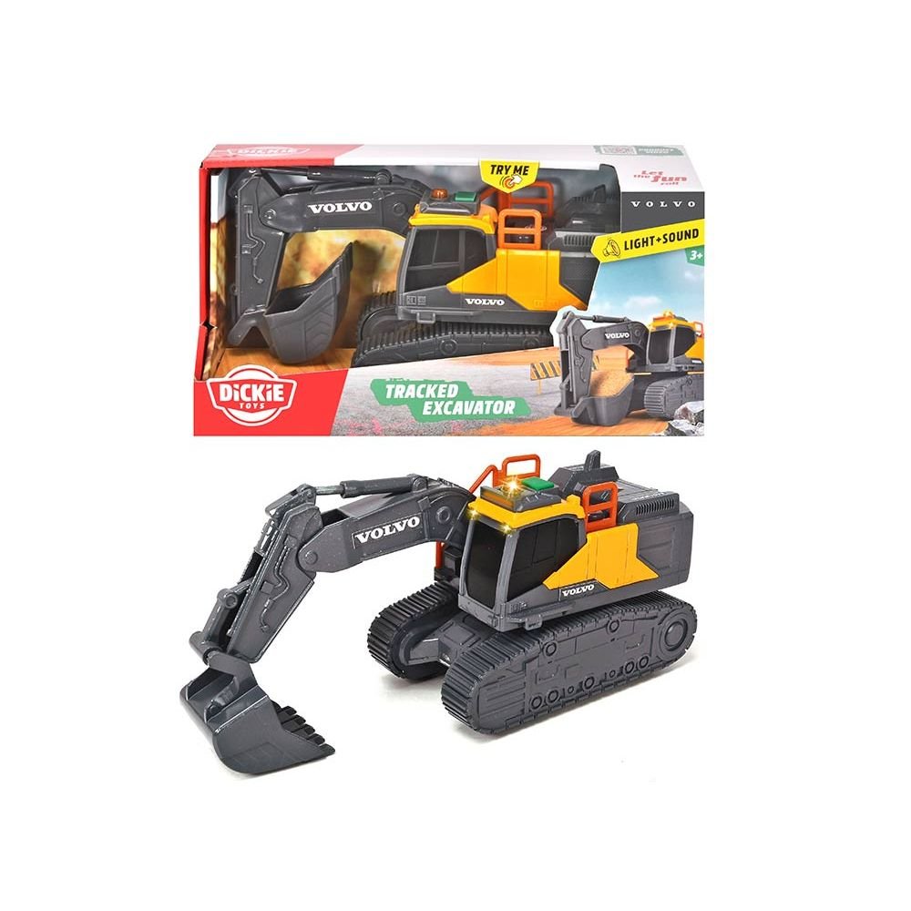 EXCAVADORA VOLVO CON LUZ Y SONIDO 23 CM | DICKIE | 1 UNIDAD | 4006333087660 Imagen principal del producto