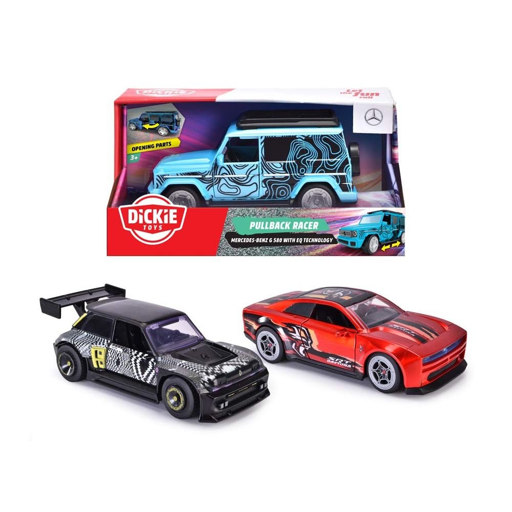 Coche carreras retro Fricción 15 cm surtido 3 modelos DICKIE Imagen principal del producto