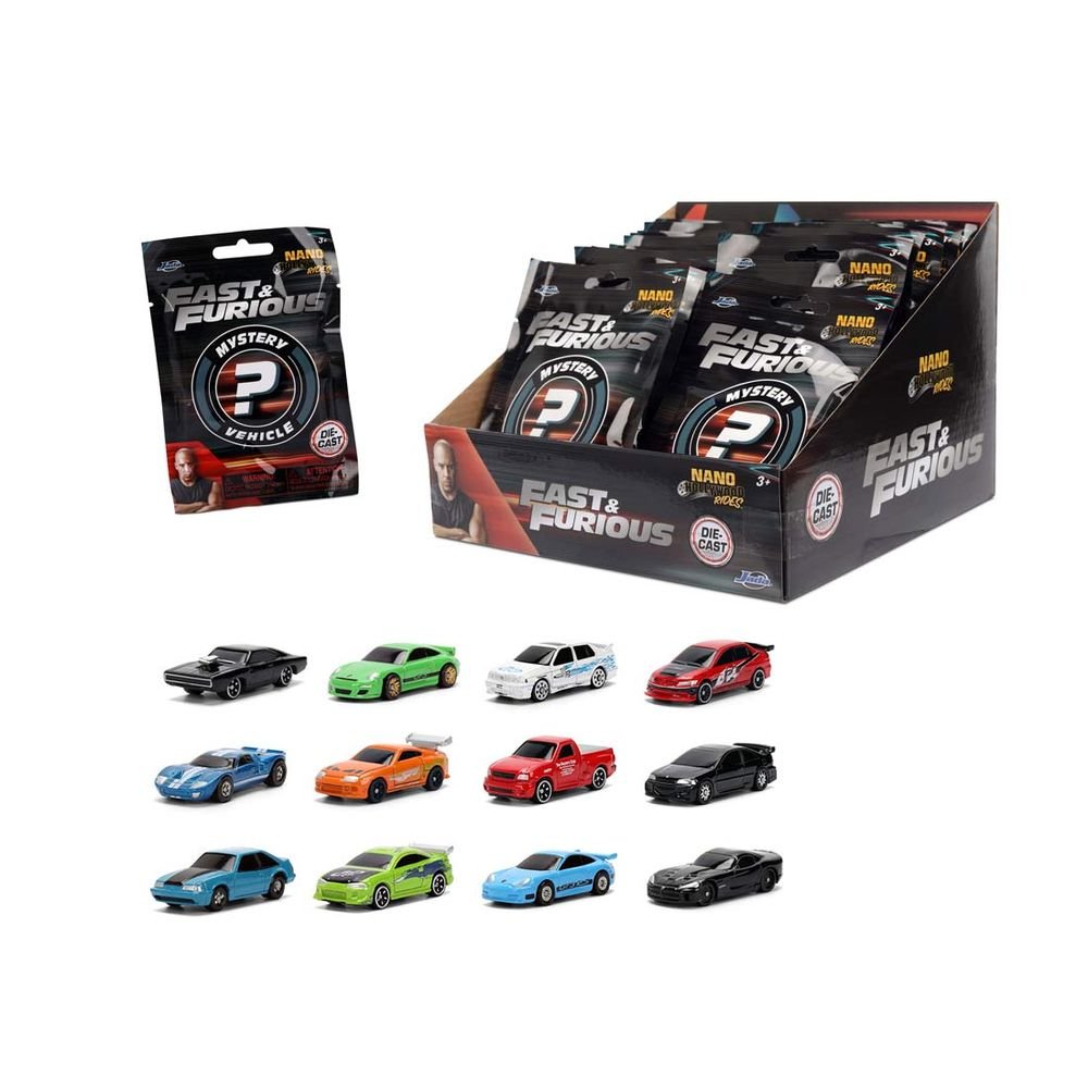 Expositor 24 Sobres Sorpresa Nano Coches Fast & Furious Jada Imagen principal del producto