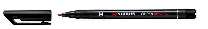 Rotulador Stabilo Ohpen Negro Punta M | Stabilo | Pack 10 Unidades