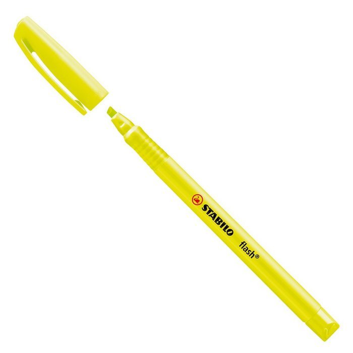 Marcador Fluorescente Stabilo Flash Amarillo | Stabilo | Pack 10 Unidades Imagen principal del producto