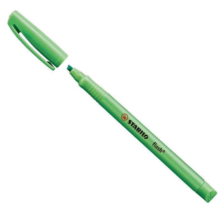 Marcador Fluorescente Stabilo Flash Verde | Stabilo | Pack 10 Unidades Imagen principal del producto