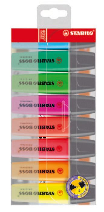 Marcador Fluorescente Stabilo Boss Original Blister 8 Uds | Stabilo | Pack 1 Unidades Imagen principal del producto