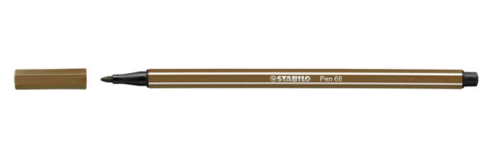 C/10 Rotuladores Stabilo Pen 68 Marrón nº45 Punta 1 mm