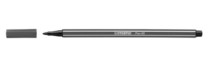 Rotulador Stabilo Pen 68 Gris Claro | Stabilo | Pack 10 Unidades