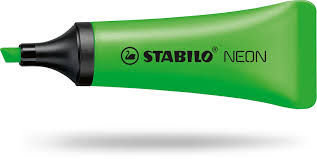 C/10 Marcadores Fluorescentes Stabilo Neon Verde Imagen principal del producto
