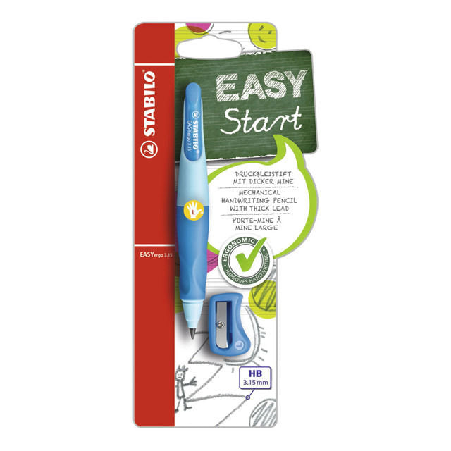 PORTAMINAS STABILO EASY ERGO 3,15 ZURDOS AZUL | 3 UNIDADES | (STABILO) Imagen principal del producto