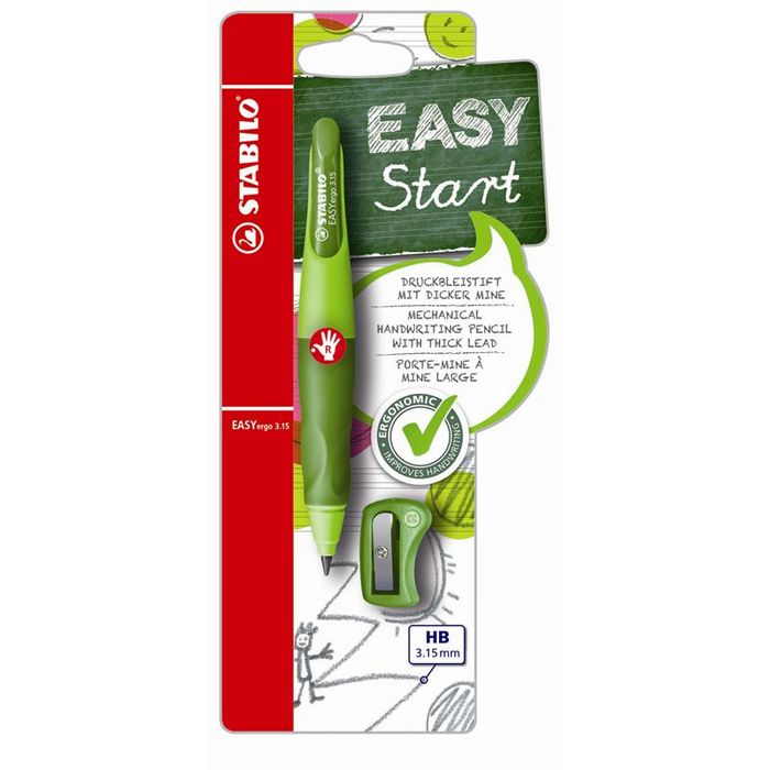 PORTAMINAS STABILO EASY ERGO DIESTROS 3,15 VERDE | 1 UNIDADES | (STABILO)