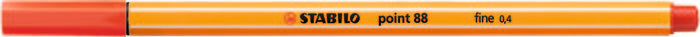 Rotuladores de fibra Stabilo Point 88 Carmin 10 unidades