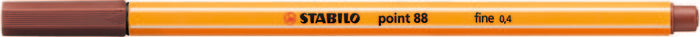 C/10 Stabilo Point 88 Siena Punta Fibra 0,4 mm