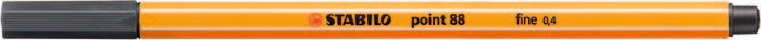 Rotulador Stabilo Point 88 Gris Intenso Pack 10 Imagen secundaria del producto